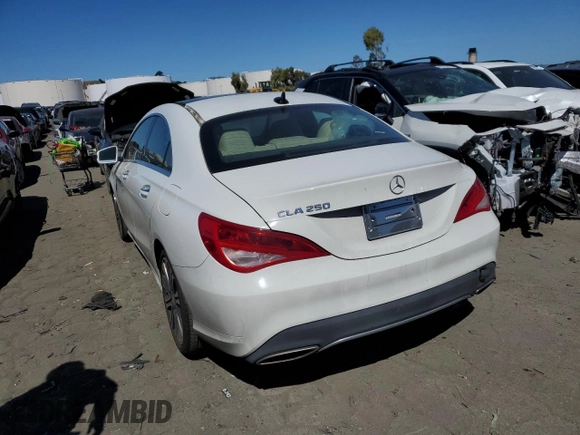 2017 Mercedes-Benz CLA 250 with VIN WDDSJ4EB2HN467738, listed as a Copart auction lot 53228884 with 83,648 mi miles and . Bid and sale history available at DreamBid. Image 2.