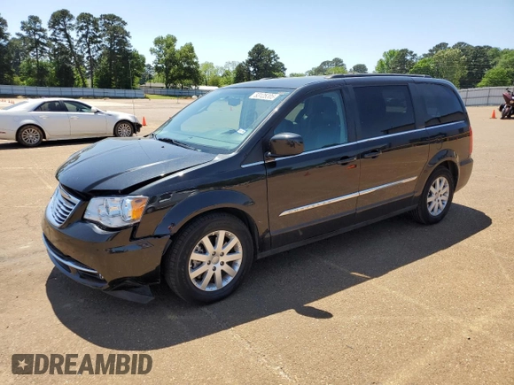 2016 Chrysler Town & Country Touring with VIN 2C4RC1BG8GR110695, listed as a Copart auction lot 53125305 with 75,752 mi miles and Salvage Title. Bid and sale history available at carsss.com. Image 1.