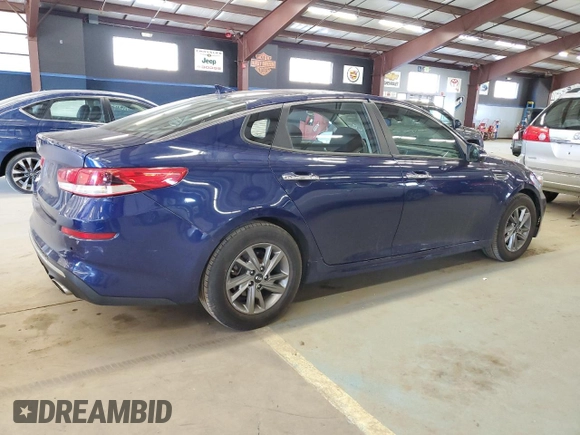 2019 Kia Optima LX with VIN 5XXGT4L38KG344857, listed as a Copart auction lot 48667805 with 78,365 mi miles and Salvage Title. Bid and sale history available at carsss.com. Image 3.