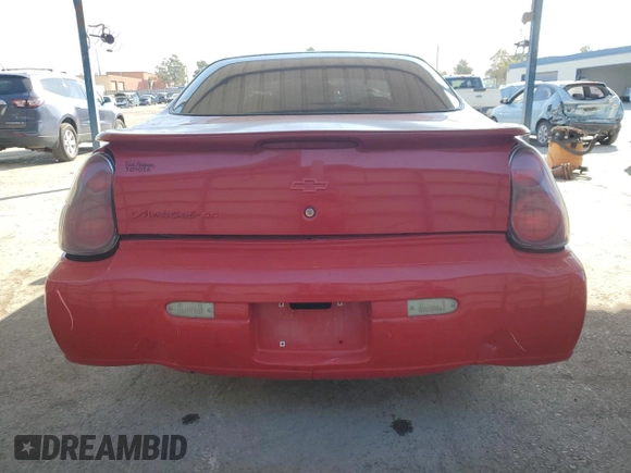 2003 Chevrolet Monte Carlo SS with VIN 2G1WX12K639455156, listed as a Copart auction lot 75675414 with 124,695 mi miles and Salvage Title. Bid and sale history available at carsss.com. Image 6.