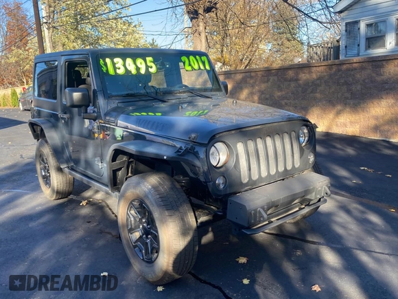 2017 Jeep Wrangler Willys Wheeler z VIN 1C4AJWAGXHL602088, wystawiony jako Copart lot #80106684 z przebiegiem 101 804 mil mil oraz Czysty tytuł • Clean title. Historia ofert i sprzedaży dostępna na DreamBid. Obrazek 1.