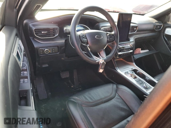 2023 Ford Explorer Platinum with VIN 1FM5K8HCXPGB48019, listed as a Copart auction lot 42114015 with 20,440 mi miles and Salvage title. Bid and sale history available at DreamBid. Image 8.
