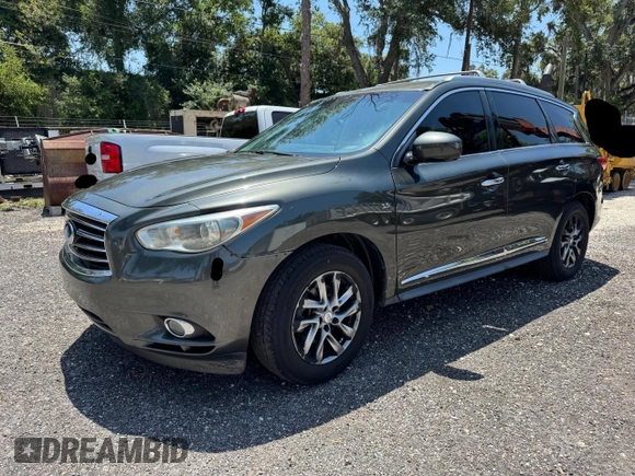 2014 Infiniti QX60 z VIN 5N1AL0MN8EC541946, wystawiony jako Copart lot #58538715 z przebiegiem 138 680 mil mil oraz Czysty tytuł • Clean title. Historia ofert i sprzedaży dostępna na DreamBid. Obrazek 2.
