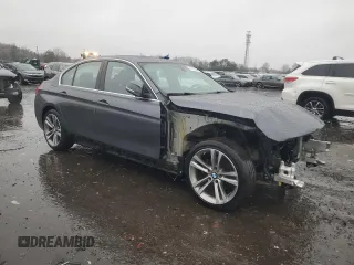 2017 BMW 3 Series 330i xDrive with VIN WBA8D9G57HNU58417, listed as a Copart auction lot 44101505 with 92,841 mi miles and Salvage Title. Bid and sale history available at carsss.com. Image 4.