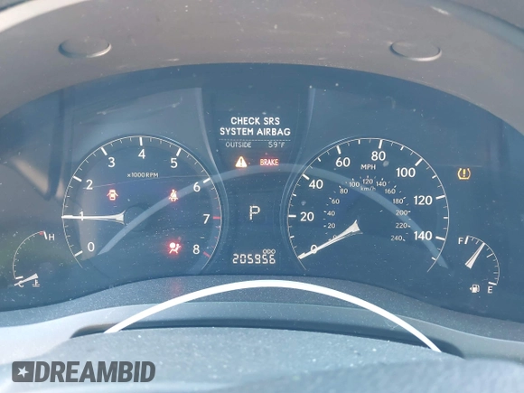 2011 Lexus RX 350 with VIN 2T2ZK1BAXBC043701, listed as a IAAI auction lot 41707306 with 205,956 mi miles and . Bid and sale history available at DreamBid. Image 7.