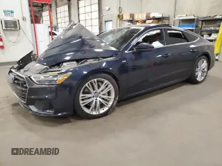 2019 Audi A7 Prestige with VIN WAUV2AF20KN127476, listed as a Copart auction lot 77875334 with 40,167 mi miles and Salvage Title. Bid and sale history available at carsss.com. Image 1.