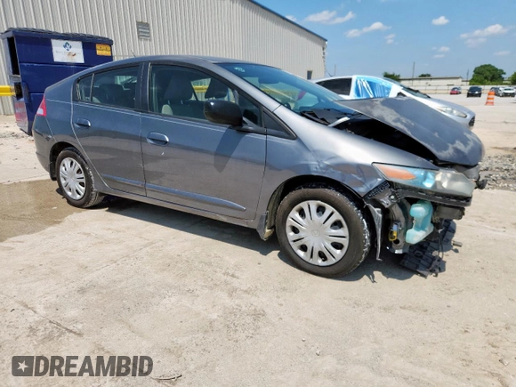 2010 Honda Insight LX with VIN JHMZE2H52AS043392, listed as a Copart auction lot 61347625 with 194,248 mi miles and Salvage title. Bid and sale history available at DreamBid. Image 4.