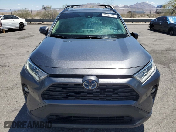 2021 Toyota RAV4 Hybrid LE with VIN JTMB6RFV8MD040419, listed as a Copart auction lot 56074195 with 63,816 mi miles and Salvage title. Bid and sale history available at DreamBid. Image 5.