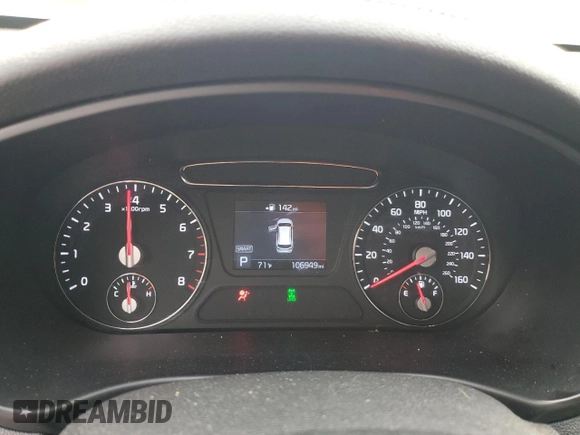2020 Kia Sorento LX V6 with VIN 5XYPGDA55LG613113, listed as a Copart auction lot 43574995 with 106,949 mi miles and Salvage Title. Bid and sale history available at carsss.com. Image 9.