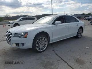 2017 Audi A8 L with VIN WAU44AFD2HN009512, listed as a Copart auction lot 50818385 with 44,175 mi miles and Salvage Title. Bid and sale history available at carsss.com. Image 1.