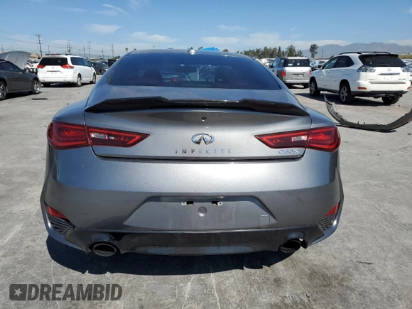 2017 Infiniti Q60 Sport with VIN JN1EV7EK5HM363508, listed as a Copart auction lot 52693455 with 120,435 mi miles and Salvage Title. Bid and sale history available at DreamBid. Image 6.