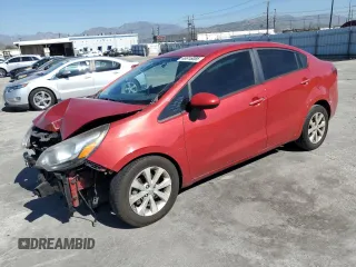 2015 Kia Rio EX with VIN KNADN4A31F6459303, listed as a Copart auction lot 46916085 with 145,016 mi miles and Salvage Title. Bid and sale history available at carsss.com. Image 1.