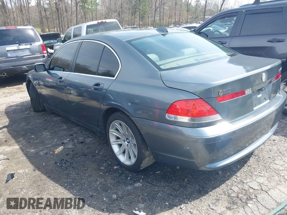 2005 BMW 7 Series with VIN WBAGL63515DP74478, listed as a IAAI auction lot 41801754 with 132,789 mi miles and . Bid and sale history available at DreamBid. Image 3.