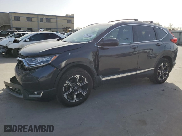 2018 Honda CR-V Touring with VIN 7FARW2H90JE043944, listed as a Copart auction lot 49346705 with 56,259 mi miles and Salvage Title. Bid and sale history available at carsss.com. Image 1.