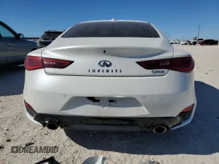 2021 Infiniti Q60 Red Sport 400 with VIN JN1FV7LK8MM530316, listed as a Copart auction lot 42025565 with 23,280 mi miles and Salvage title. Bid and sale history available at DreamBid. Image 6.