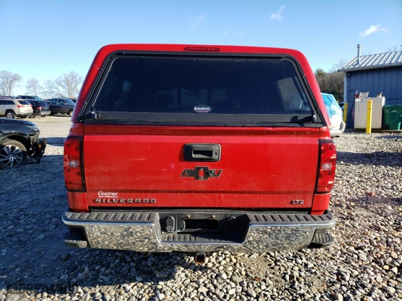 2015 Chevrolet Silverado 1500 LTZ with VIN 3GCUKSEJXFG124659, listed as a Copart auction lot 84235544 with 159,963 mi miles and Salvage Title. Bid and sale history available at carsss.com. Image 6.
