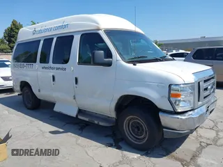 2010 Ford Econoline Cargo Commercial with VIN 1FTNE1EW0ADB02760, listed as a IAAI auction lot 42172900 with 503,058 mi miles. Bid and sale history available at carsss.com. Image 1.