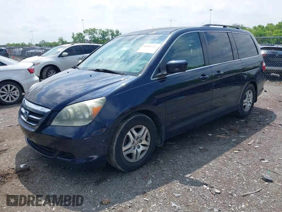 2006 Honda Odyssey EX with VIN 5FNRL384X6B054181, listed as a IAAI auction lot 42107212 with 183,134 mi miles and . Bid and sale history available at DreamBid. Image 2.