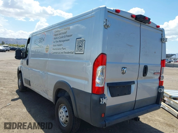 2016 Ram ProMaster Cargo with VIN 3C6TRVAG9GE108282, listed as a IAAI auction lot 41971207 with 215,530 mi miles and . Bid and sale history available at DreamBid. Image 3.