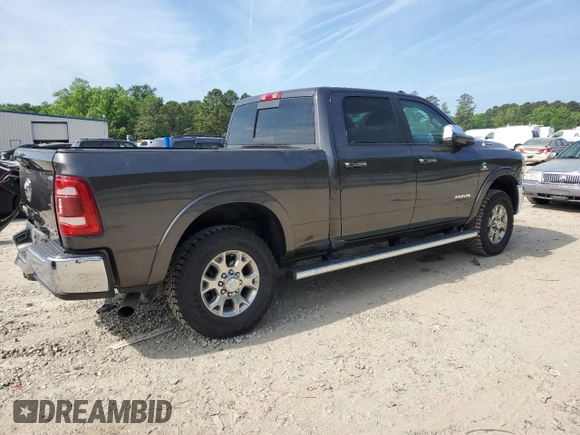 2020 Ram 2500 Laramie with VIN 3C6UR5FL6LG160087, listed as a Copart auction lot 55439125 with 60,096 mi miles and Salvage title. Bid and sale history available at DreamBid. Image 3.