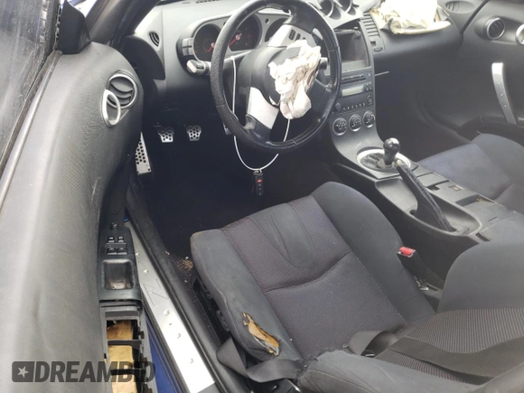 2005 Nissan 350Z Touring with VIN JN1AZ34D85M609834, listed as a Copart auction lot 44757365 with Not Provided miles and Salvage Title. Bid and sale history available at carsss.com. Image 8.