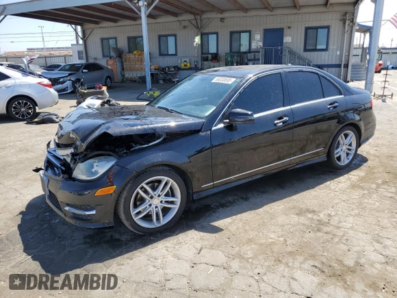 2013 Mercedes-Benz C 250 Sport with VIN WDDGF4HB1DA879444, listed as a Copart auction lot 58030695 with 114,789 mi miles and Salvage title. Bid and sale history available at DreamBid. Image 1.