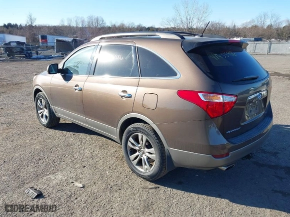 2012 Hyundai Veracruz Limited with VIN KM8NU4CC6CU185588, listed as a IAAI auction lot 41455986 with 175,675 mi miles. Bid and sale history available at carsss.com. Image 3.