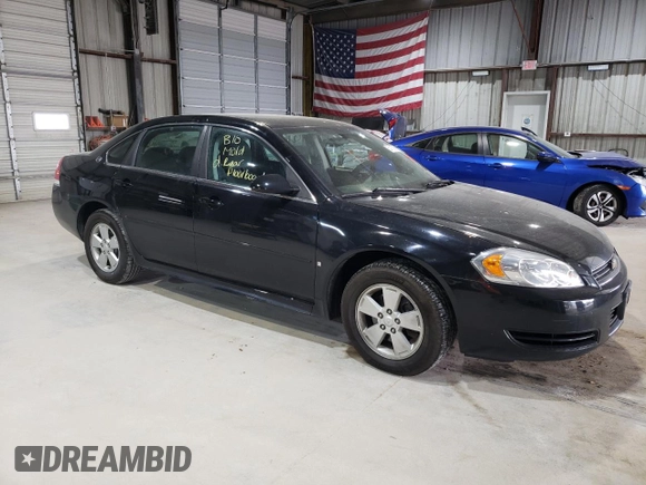 2009 Chevrolet Impala LT with VIN 2G1WT57N191308160, listed as a Copart auction lot 53115765 with 131,070 mi miles and Salvage Title. Bid and sale history available at DreamBid. Image 4.