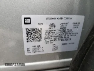 2023 Chevrolet TrailBlazer ACTIV with VIN KL79MSSL3PB182819, listed as a Copart auction lot 44327695 with 15,252 mi miles and Salvage Title. Bid and sale history available at DreamBid. Image 15.
