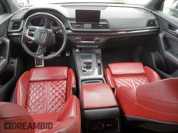 2019 Audi SQ5 Premium Plus with VIN WA1B4AFY9K2033449, listed as a Copart auction lot 72189954 with 32,027 mi miles and Salvage Title. Bid and sale history available at DreamBid. Image 8.
