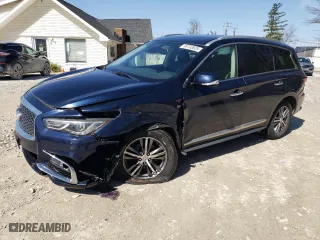 2020 Infiniti QX60 LUXE with VIN 5N1DL0MM8LC508530, listed as a Copart auction lot 49103925 with 78,083 mi miles and Salvage Title. Bid and sale history available at carsss.com. Image 1.