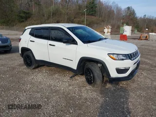 2021 Jeep Compass Sport with VIN 3C4NJDAB3MT555219, listed as a IAAI auction lot 41587525 with 50,427 mi miles and . Bid and sale history available at carsss.com. Image 1.