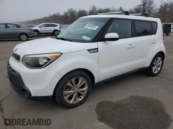 2015 Kia Soul + with VIN KNDJP3A52F7111953, listed as a Copart auction lot 48869305 with 110,581 mi miles and Salvage Title. Bid and sale history available at carsss.com. Image 1.