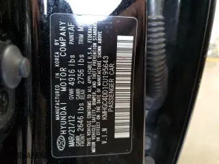2012 Hyundai Genesis 3.8L with VIN KMHGC4DD1CU195643, listed as a Copart auction lot 51443545 with 162,858 mi miles and Salvage Title. Bid and sale history available at carsss.com. Image 13.