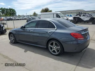 2015 Mercedes-Benz C-Class C 300 with VIN 55SWF4JBXFU080884, listed as a Copart auction lot 53074115 with 136,564 mi miles and Clean Title. Bid and sale history available at carsss.com. Image 2.