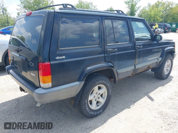 2000 Jeep Cherokee z VIN 1J4FF48S7YL273642, wystawiony jako IAAI lot #42743391 z przebiegiem 200 780 mil mil oraz . Historia ofert i sprzedaży dostępna na DreamBid. Obrazek 4.