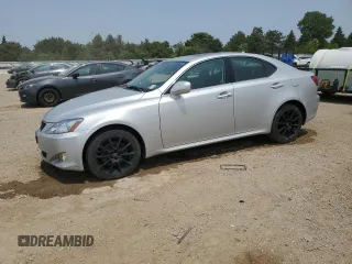 2008 Lexus IS 250 with VIN JTHCK262682022756, listed as a Copart auction lot 60267365 with 117,380 mi miles and Salvage title. Bid and sale history available at DreamBid. Image 1.