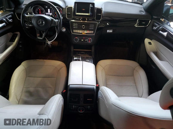 2019 Mercedes-Benz GLS 550 with VIN 4JGDF7DEXKB201499, listed as a Copart auction lot 54590684 with 45,890 mi miles and Salvage title. Bid and sale history available at DreamBid. Image 8.