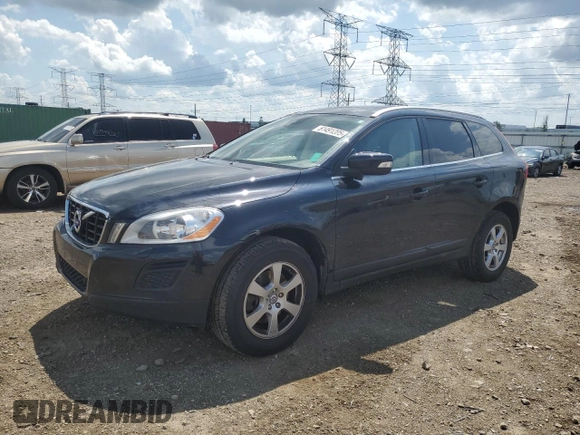 2012 Volvo XC60 PZEV with VIN YV4940DZ4C2302482, listed as a Copart auction lot 61491205 with 92,967 mi miles and Salvage title. Bid and sale history available at DreamBid. Image 1.