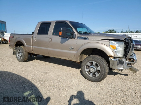 2013 Ford F-350 Platinum with VIN 1FT8W3BT2DEB31868, listed as a Copart auction lot 64460155 with 118,516 mi miles and Salvage title. Bid and sale history available at DreamBid. Image 4.