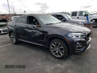 2015 BMW X6 sDrive35i with VIN 5UXKU0C5XF0F91839, listed as a Copart auction lot 66853423 with 66,491 mi miles. Bid and sale history available at carsss.com. Image 4.