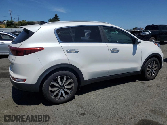 2017 Kia Sportage EX with VIN KNDPN3AC8H7228437, listed as a Copart auction lot 57496625 with 264,814 mi miles and Clean title. Bid and sale history available at DreamBid. Image 3.