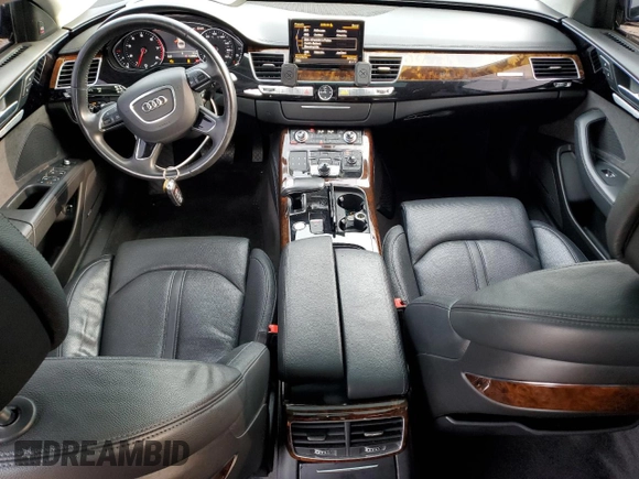 2018 Audi A8 L with VIN WAU44AFD3JN000839, listed as a Copart auction lot 81903394 with 133,696 mi miles and Salvage Title. Bid and sale history available at carsss.com. Image 8.