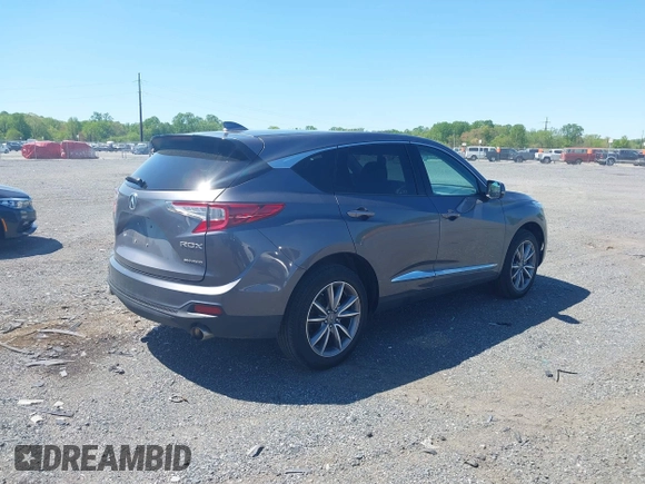 2020 Acura RDX Technology with VIN 5J8TC2H54LL019140, listed as a IAAI auction lot 42102793 with 56,519 mi miles and . Bid and sale history available at DreamBid. Image 4.