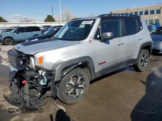 2019 Jeep Renegade Trailhawk z VIN ZACNJBC15KPK22949, wystawiony jako Copart lot #47836355 z przebiegiem 87 192 mil mil oraz Szkoda całkowita • Salvage title. Historia ofert i sprzedaży dostępna na DreamBid. Obrazek 1.