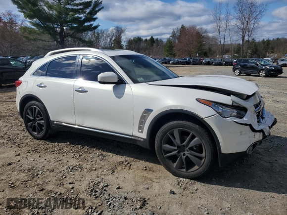 2012 Infiniti FX with VIN JN8AS1MW3CM155291, listed as a Copart auction lot 52883755 with 89,669 mi miles and Clean title. Bid and sale history available at DreamBid. Image 4.