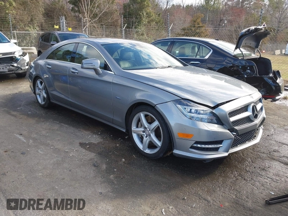 2012 Mercedes-Benz CLS 550 with VIN WDDLJ9BB9CA024704, listed as a IAAI auction lot 41695805 with 116,408 mi miles and . Bid and sale history available at DreamBid. Image 1.