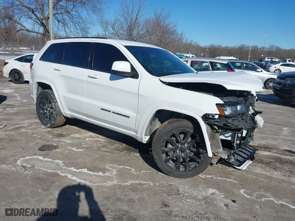 2021 Jeep Grand Cherokee Laredo X with VIN 1C4RJEAG0MC624799, listed as a IAAI auction lot 41409742 with 39,727 mi miles. Bid and sale history available at carsss.com. Image 1.