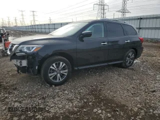 2019 Nissan Pathfinder SV with VIN 5N1DR2MM5KC599006, listed as a Copart auction lot 44406955 with 89,593 mi miles and Salvage Title. Bid and sale history available at carsss.com. Image 1.