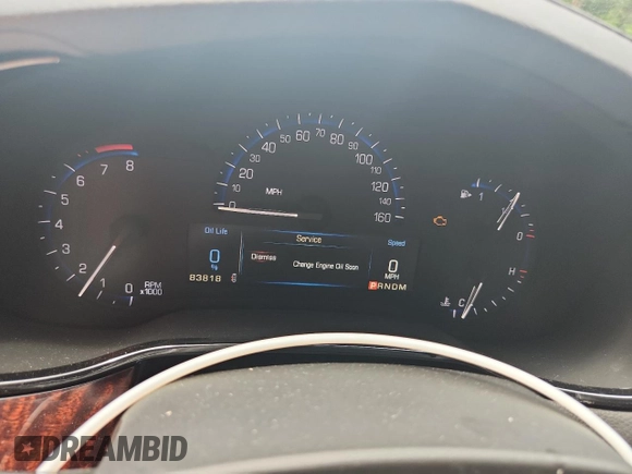 2014 Cadillac CTS RWD with VIN 1G6AP5SX7E0154156, listed as a Copart auction lot 62586325 with 83,818 mi miles and Salvage title. Bid and sale history available at DreamBid. Image 9.